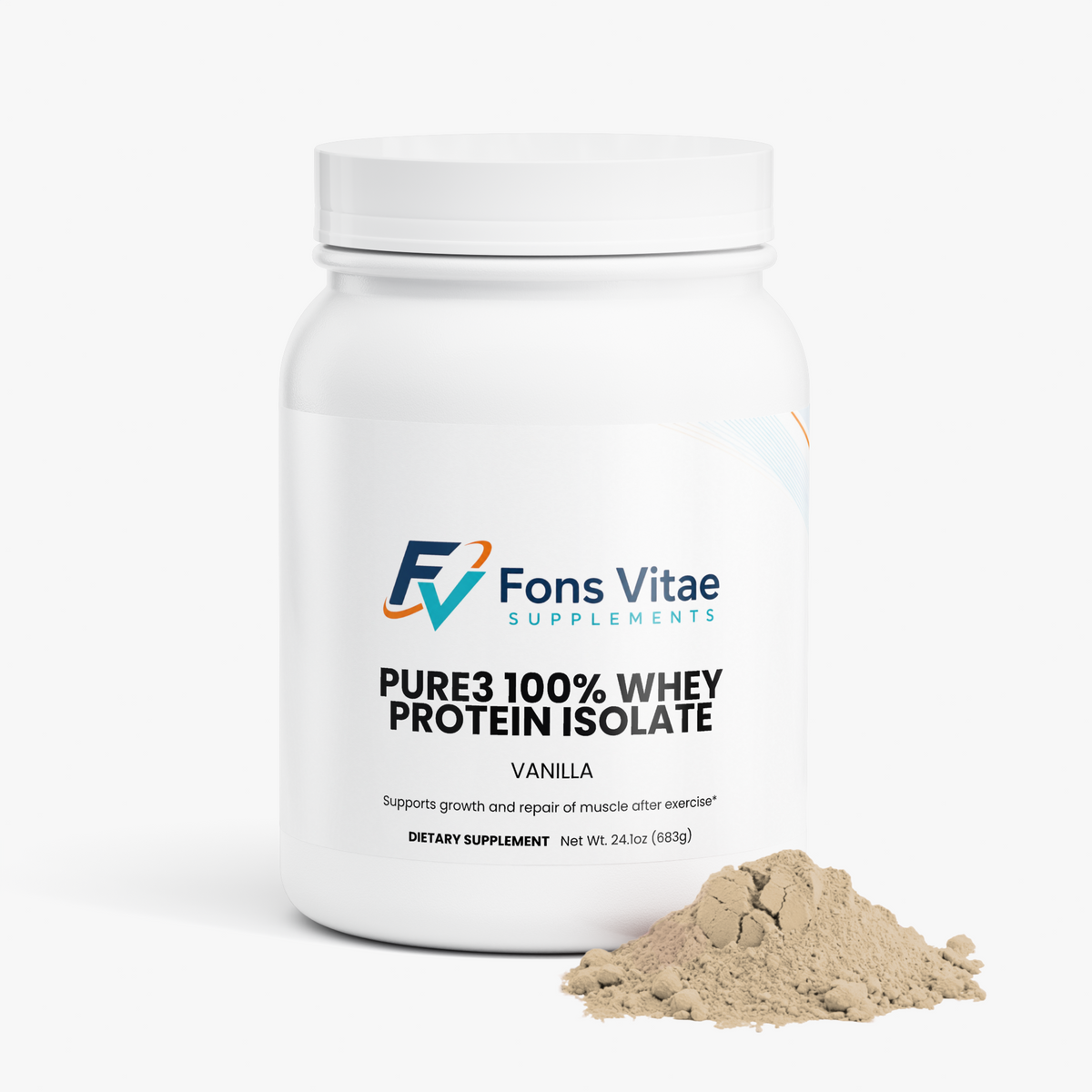 Pure3 100% Whey Protein Isolate (Vanilla)