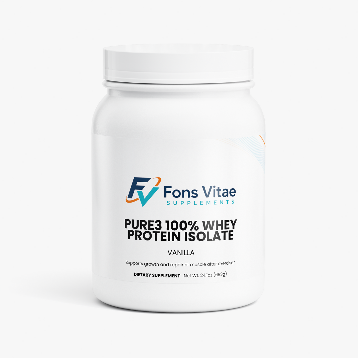 Pure3 100% Whey Protein Isolate (Vanilla)